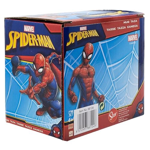 Stor KERAMIKTASSE 325 ML IN SPIDERMAN URBAN WEB GESCHENKBOX, Einfarbig thumbnail 4