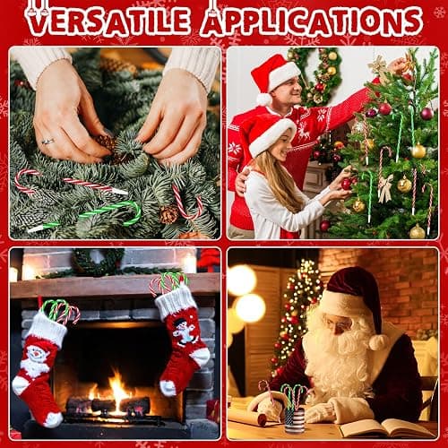 SAYAYA 120Pcs Christmas Candy Cane Pens Bulk Fun Black Ink Ballpoint Pens Xmas Goodie Bag Stuffers Classroom Gifts for Student School Holiday Party Favors Carnival Prize Stocking Stuffers(Red & Green) thumbnail 7
