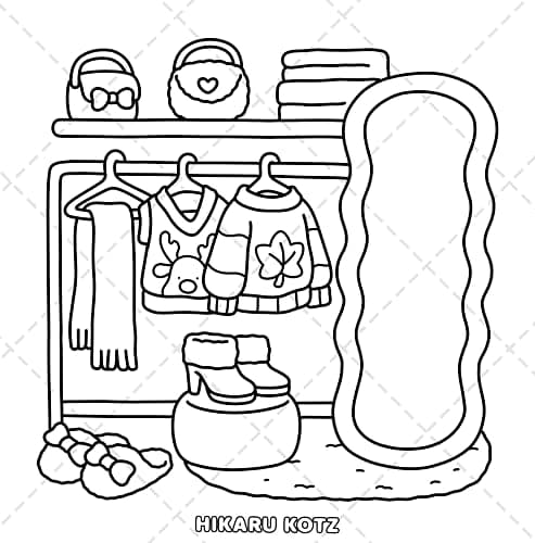 Little Shop: Bold and Easy Coloring Book for Adults and Teens thumbnail 7