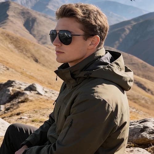 phikttu Sunglasses Men Polarized Aviator Sunglasses for Men Women Fishing Driving Sun glasses Metal Frame UV400 Protection thumbnail 8