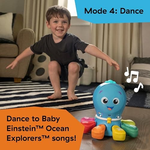 Baby Einstein Ocean Explorers Go Opus Go 4-in-1 Crawl & Chase Activity Learning Toy, Music and Lights, Ages 3 Months to 5 Years thumbnail 8