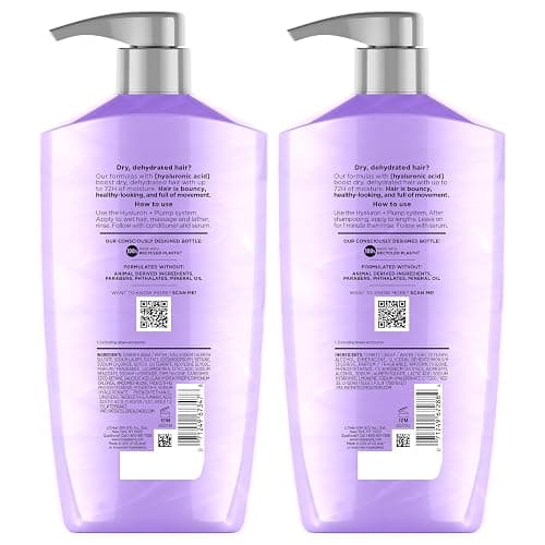 L'Oreal Paris Elvive Hyaluron Plump Shampoo and Conditioner Set for Dehydrated, Dry Hair with Hyaluronic Acid Care Complex, 1 Kit (2 Products) thumbnail 11