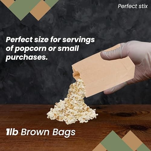 1lb Brown Bags- Pack of 400 (3.5"W x 6.5"H x 2.3"L) thumbnail 7