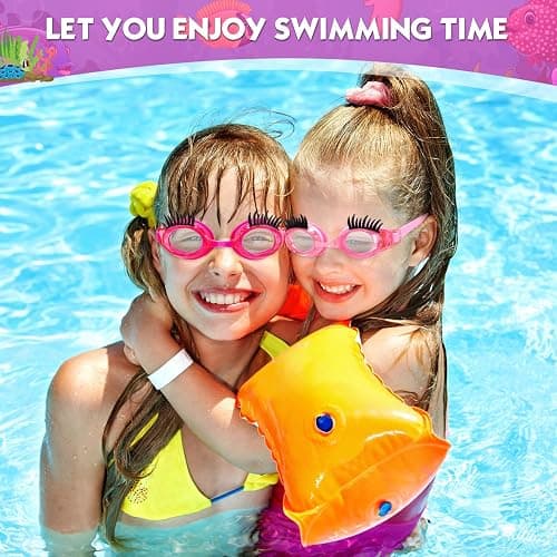 Konohan Kids Swim Goggles Eyelashes Girls Funny Goggle thumbnail 6