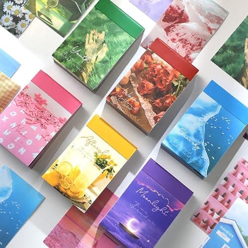 6 Sets 300 Pcs Washi Stickers Set Cute Aesthetic Sticker Book for Journaling, DIY Decorative Paper Sticker Decals for Bullet Journal Art Scrapbooking Diary Card Craft Gift Album Notebook Stationery thumbnail 2
