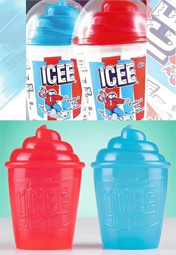 Incredible Play ICEE Scented Squishy Toys Squeezy, Stretchy Stress Fidget Toy Complete Gift Set Party Bundle - 2 Pack (Red Cherry & Blue Rasberry) thumbnail 2