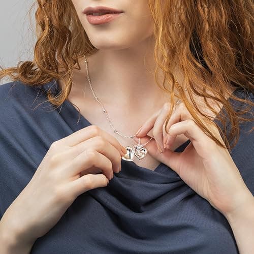 RADLEY Ladies Silver Plated Bobble Chain Heart Locket Necklace RYJ2329S thumbnail 6