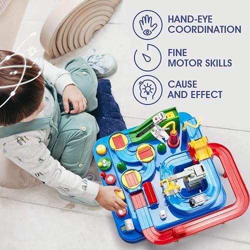 Toys for 3 Year Old Boys - Stem Kids Toys 3-5, Large Race Track, 3 Year Old Boy Gift, Car Playset for 4 Year Boy Birthday Gift, Montessori, Thinking, Motor Skill, Educational Christmas Grandkids Gifts thumbnail 6