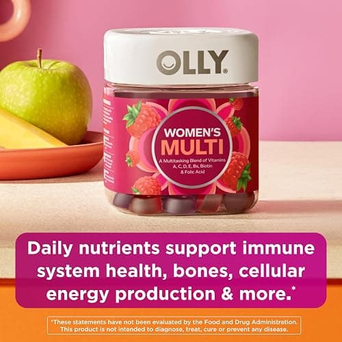 OLLY Women's Multivitamin Gummy, Women's Overall Wellness,* Vitamins A, C, D, E, Biotin, Folic Acid, Adult Chewable Supplement, Berry Flavored, 45 Day Supply - 90 Count thumbnail 3