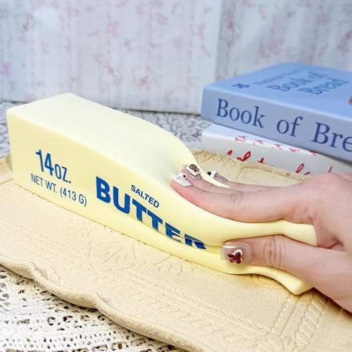 9.5 Inch Butter Squishy,Large Slow Rising Squishy，Sticky Butter Sticks Squeeze Toy,Valentine's Day Gift,Party Favor Gift thumbnail 6