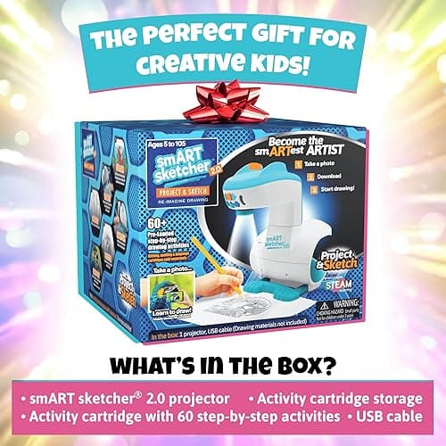 Flycatcher Smart Sketcher 2.0 Projector, Drawing and Tracing Projector for Kids, Educational Arts & Crafts Toy, Christmas Gift for Boys and Girls Ages 5+ thumbnail 7