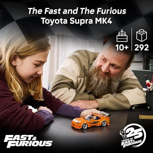 LEGO Speed Champions The Fast and The Furious Toyota Supra MK4 77260 | Building Toy for Boys & Girls, Ages 10+, Toy Car from Movie w/ Minifigure, Display or Pretend Play, 292 pieces, Gift for Fans thumbnail 2