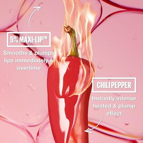MAYBELLINE Lifter Gloss Lifter Plump, Plumping Lip Gloss with Chili Pepper and 5% Maxi-Lip, Peach Fever, Peachy Nude Cream, 1 Count thumbnail 5