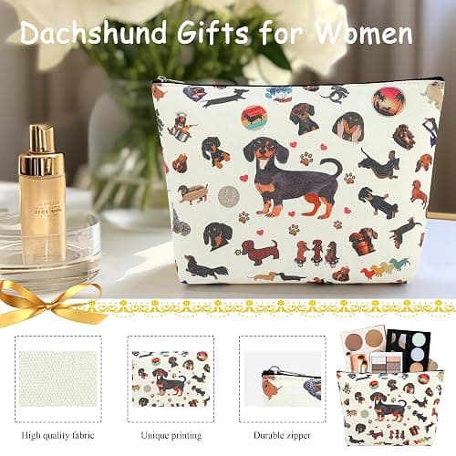 Dachshund Gifts for Women Dachshund Unique Gift Basket with Novelty Socks for Dog Mom Dog Lover Funny Bag Birthday Gifts Christmas Gifts for New Puppy Owners thumbnail 4