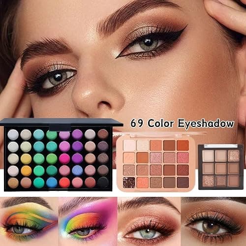 All in One Makeup Kit for Women Full Kit - 44PCS Professional Makeup Set with Foundation, Eyeshadow, Lipstick, Eyeliner - Complete Cosmetic Gift Set for Beginners and Professionals thumbnail 3