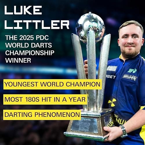 Target Darts Luke Littler Range – Choose from Steel Tip Dart Set, 100 Piece Dart Bundle with Storage Box, or 85 Pcs Accessories Kit with Flights, Shafts, Point Sharpener & Multi Tool | Gift Options thumbnail 2