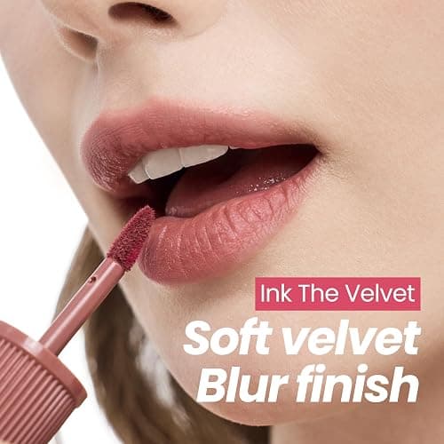 Peripera Ink The Velvet Lip Tint | Highly Pigmented, Longwear & Weightless Lip Tint | Smudge-Proof, Buildable Color for Lips & Cheeks | K-Beauty Makeup, Safe for Sensitive Lips (027 STRAWBERRY NUDE) thumbnail 2