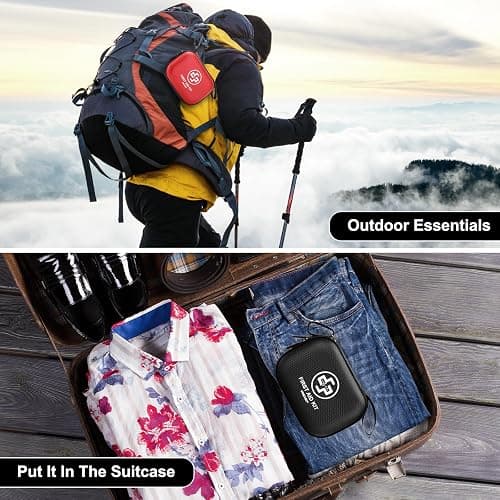 Mini First Aid Kit - 150 Piece Small Waterproof Hard Shell Medical Kit for Home, Car, Travel, Camping, Truck, Hiking, Sports, Office, Vehicle & Outdoor Emergencies (Black) thumbnail 5
