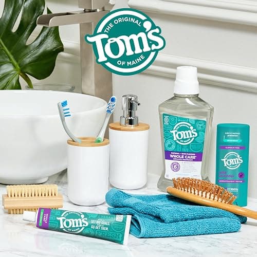 Tom's of Maine Whole Care Natural Toothpaste with Fluoride, Spearmint, 4 Ounce (Pack of 3), (Packaging May Vary) thumbnail 8
