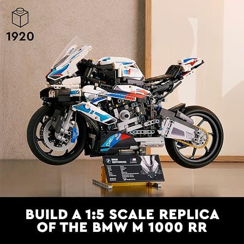 LEGO Technic BMW M 1000 RR 42130 Motorcycle Model Kit for Adults, Build and Display Set with Authentic Features, Motorcycle Gift Idea thumbnail 2