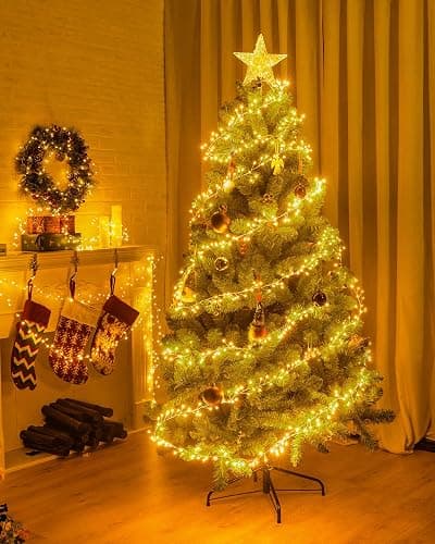 Fairy Lights Battery Operated, 60 LED Fairy String Lights Waterproof Silver Wire 5 Feet Firecracker Starry Light for DIY Wreath Home Wedding Party Bedroom Mason Jar Holiday Christmas Decorations thumbnail 3