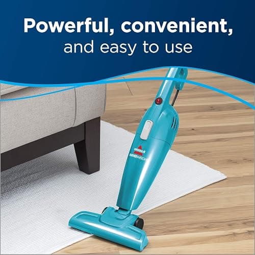 Bissell Featherweight Stick Lightweight Bagless Vacuum with Crevice Tool, 2033, One Size Fits All, Blue thumbnail 4