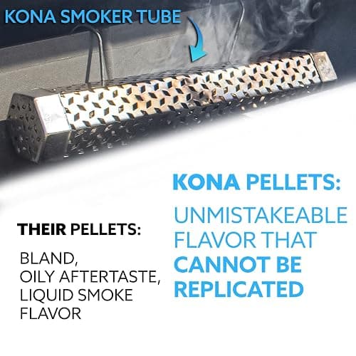 Kona Wood Pellets All Variety Pack, Intended for Ninja Woodfire Outdoor Grill, Wood Fire Oven & Smoker, 8, 1lb Resealable Bags thumbnail 7