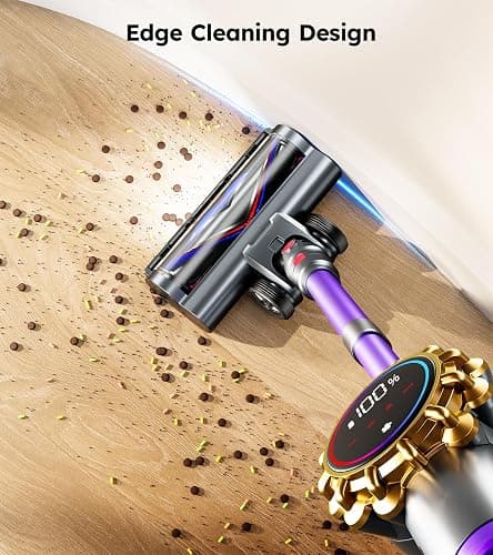 Cordless Vacuum Cleaner,Upgraded 550W 45KPA 60Mins Vacuum Cleaners for Home,Self-Standing Stick Vacuum with LED Display,8 in 1 Lightweight Anti-tangle Wireless Vacuum for Pet Hair Carpet Hard Floors thumbnail 9