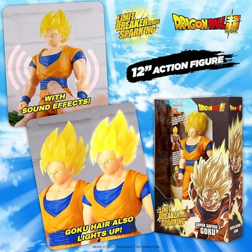 Limit Breaker Series Sparking - Dragon Ball - Super Saiyan 2 Goku, 12" Action Figure thumbnail 8