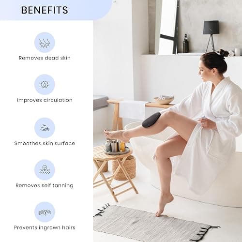 SimpleField Korean Exfoliating Mitt for Remove Dead Skin. 2 Pack 100% Viscose Kessa Deep Exfoliating Gloves for Body Scrub, Keratosis Pilaris and Self Tanning Removal. Easily Smooth Skin Surface. thumbnail 4