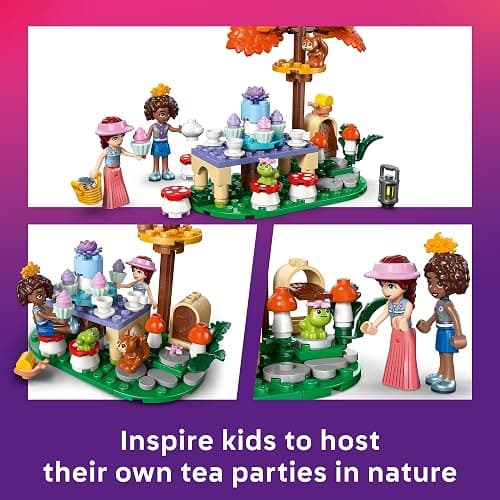 LEGO Friends Forest Tea Party 42690 | Building Toys for Girls & Boys, Ages 6+, Toy Playset W/ 2 Minidolls, 116 pieces, Gift for Birthdays thumbnail 4