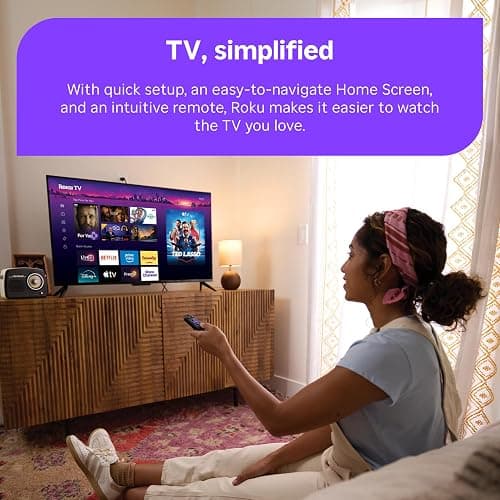 Roku 24-Inch Select Series Smart TV 2026-720p HD TV - RokuTV | Flat Screen LED Television with Voice Remote, Wi-Fi & Bluetooth Headphone Mode - Streaming Live Local News Sports & Movies thumbnail 6