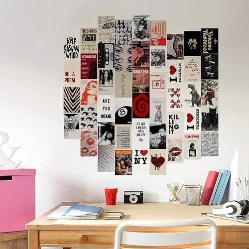 KBKBART 50Pcs Downtown Girl Room Decor, Y2k Wall Art Prints for Bedroom, Coquette Wall Collage Kit for Room Aesthetic, 4"x6" Vintage Photo Collage Kit Pictures, Retro Rockstar Posters Dorm Decor thumbnail 4