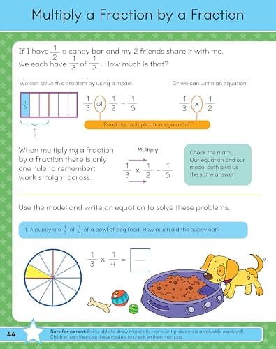 Fifth Grade Math Workbook for Kids Ages 10-11: Over 75 Activities - Number Skills, Algebra, Fractions, Geometry, Measurement and Data and more thumbnail 9