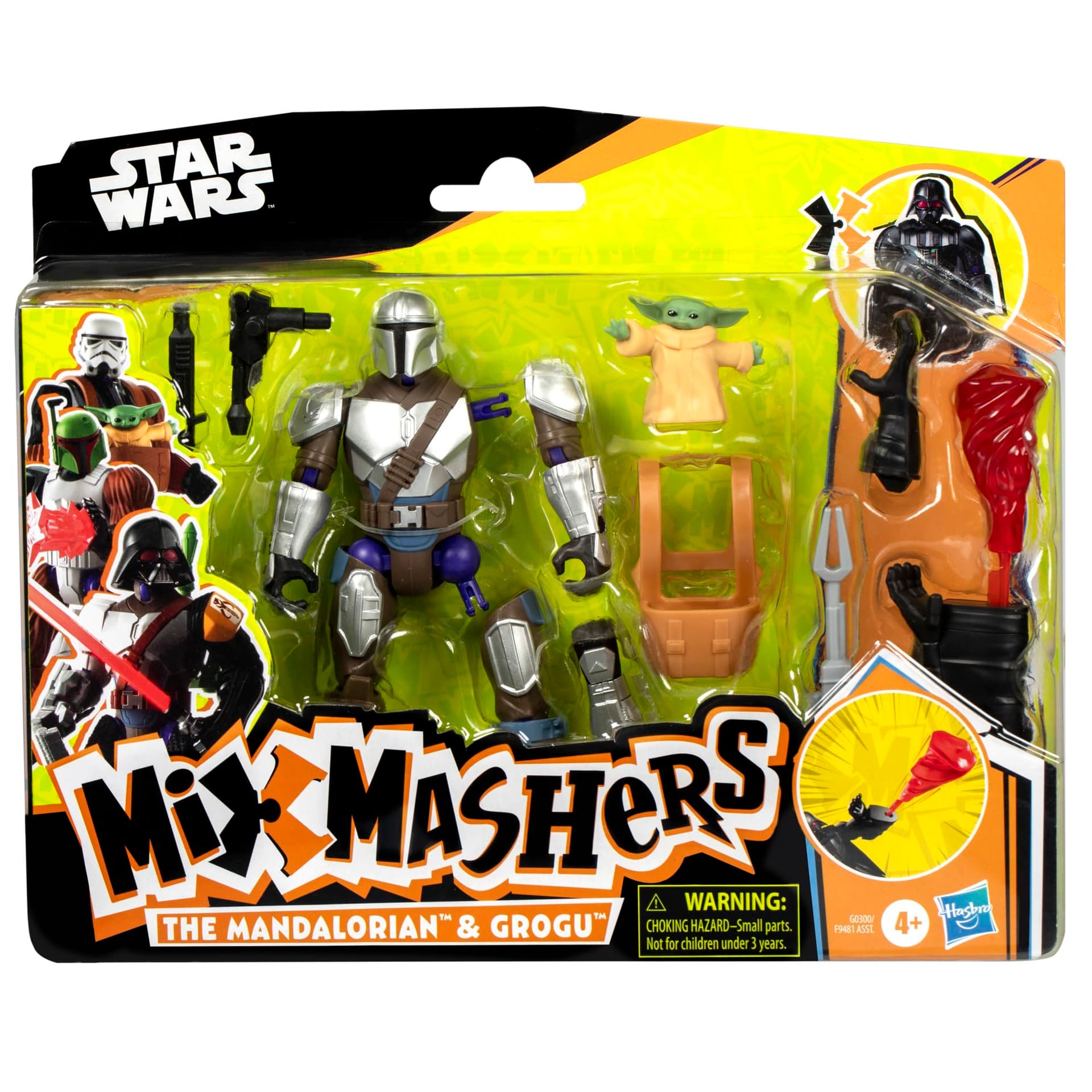 Star Wars Mixmashers Mando and Grogu DLX Figure thumbnail 2
