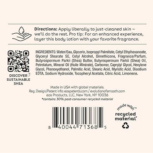 eos Shea Better Body Lotion Strawberry Dream, 24-Hour Moisture Skin Care, Lightweight & Non-Greasy, Natural Shea, Vegan, Strawberry Body Lotion, 16 fl oz thumbnail 9