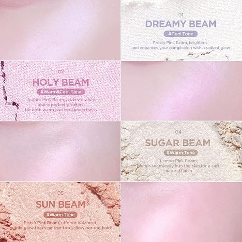 lilybyred Luv Beam Glow Veil | Korean Heart-Shaped Highlighter, Multi-Dimensional Glow, Luminous & Radiant Finish, Gel-Powder Formula, Buildable & Blendable, Long-Lasting, 0.11 oz (01 Dreamy Beam) thumbnail 7