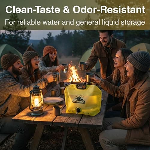 CoreMuse Camping Water Container 2 Gallon Collapsible Water Jug with Spout - Reusable Plastic Flasks, Foldable Empty Gallon Jug for Water Storage, Water Bag for Outdoor Hiking Emergency Prep (1 Pack) thumbnail 4