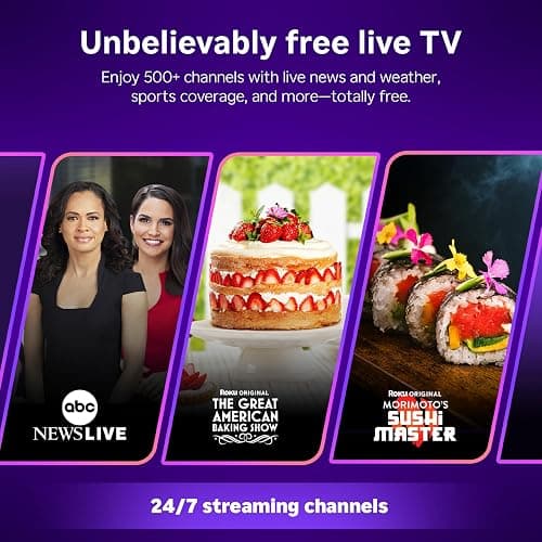 Roku Smart TV – 24-Inch Select Series, 720p HD TV – Roku TV with Voice Remote – Flat Screen LED Television with Wi-Fi for Streaming Live Local News, Sports, Family Entertainment thumbnail 5