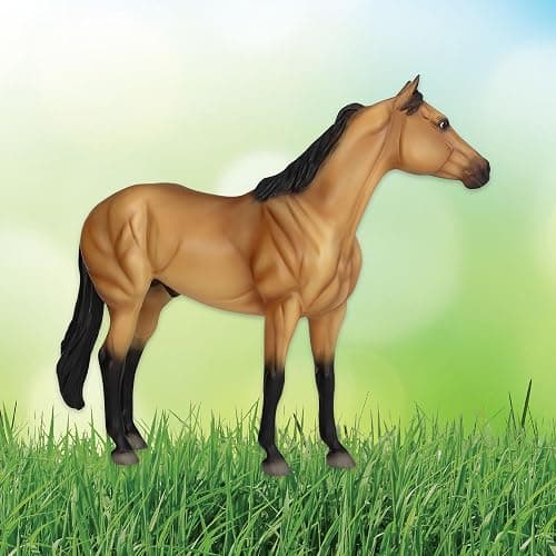 Breyer Horses Traditional Series | The Ideal Series | Buckskin by Orren Mixer | Horse Figurine | 11.5" L X 8.5" H | Model #B-TR-10248 thumbnail 2
