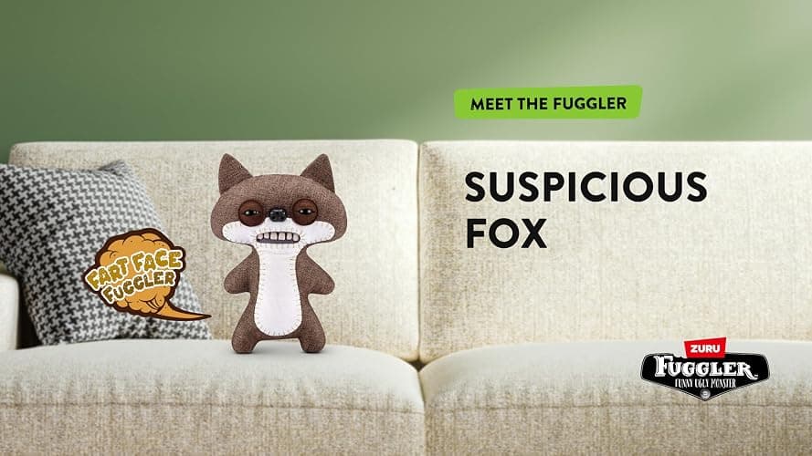 Fuggler Fart Face 9-inch Assortment Series 1 (Suspicious Fox - Chase) by ZURU, Funny Ugly Monster Plush Toy thumbnail 6