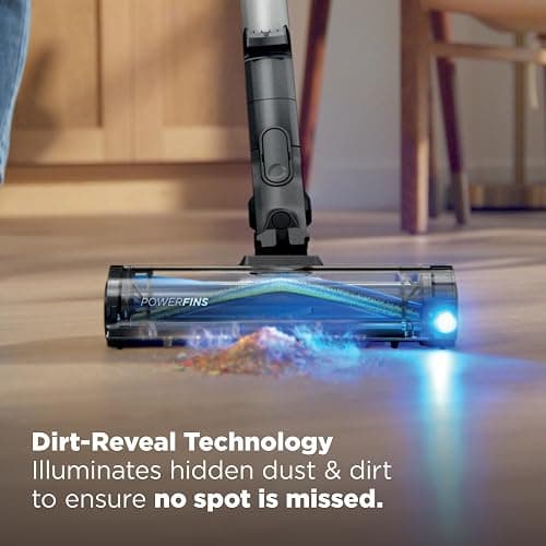 Shark PowerPro Reveal Plus Cordless Vacuum, FloorDetect & Dirt-Reveal Technology, HEPA Filter, Carpet & Hard Floor, Rechargeable, Charcoal, IZ376H thumbnail 3