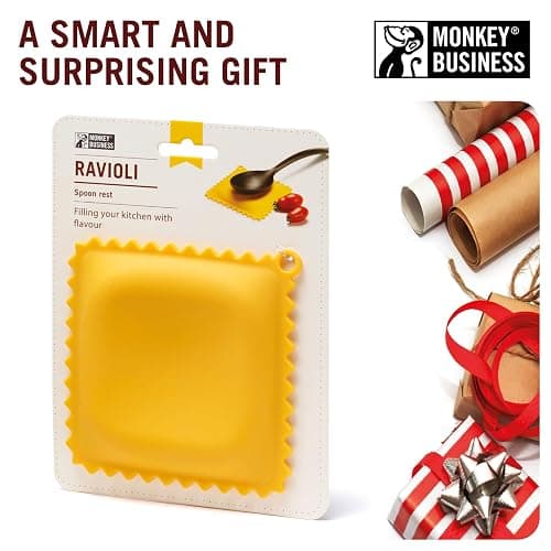The Original Ravioli-Shaped Spoon Rest | Spoon Rest for Kitchen Counter | Cool and Cute Kitchen Accessories | from a Collection of Different Pasta-Shaped Unique Kitchen Gadgets | by Monkey Business thumbnail 9