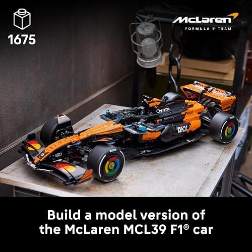 LEGO Technic McLaren MCL39 F1 Car Building Set for Adults - Room or Office Decor for Men & Women, Ages 18+ - F1 Gifts for Fans - Authentic Details - 42228 thumbnail 2