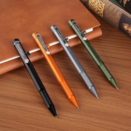 SMOOTHERPRO Bolt Action Pen, Ballpoint and Pencil in One with Graphite Alloy Tip, Retractable Twist Design, Compatible with Parker Refill, for Office Sketching Journaling Black(APG01) thumbnail 6