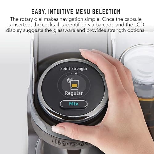Bartesian Duet Cocktail Machine and Margarita Maker - Compact Home Bartender Mixologist Drink Mixer with 2 Glass Spirit Bottles - Automatic Machine Creates Premium Cocktails and Mocktails in Seconds thumbnail 6
