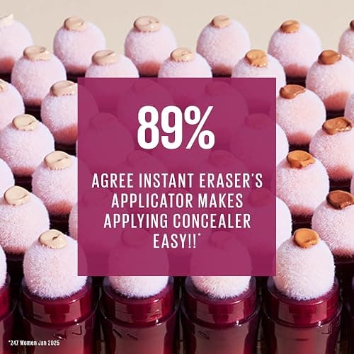 Maybelline Instant Anti-Age Eraser Eye Concealer for Face, Dark Circles, Blemish & Fine Lines Concealer, Full Coverage, Dermatologist Tested, Suitable for Sensitive Skin, Shade: 08 Buff thumbnail 7