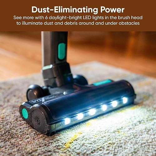 Wyze Cordless Vacuum Cleaner with 20000Pa Powerful Suction, Lightweight Stick with HEPA Filter, 300W Powerful Brushless Motor, 40mins Runtime in Eco Mode, for Home Hard Floor Carpet Pet Hair thumbnail 6