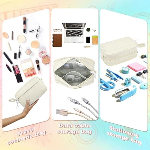 JAESITETER Big Capacity Pencil case,Soft Corduroy Pencil Bag with 3 Compartment,Pencil Pouch School Supplies Cute Pencil Box Pencil Bag for Teen Girls Boys College thumbnail 9