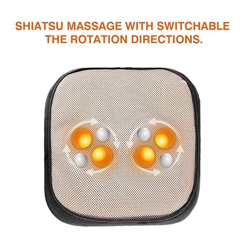 Snailax 2-in-1 Shiatsu Foot and Back Massager with Heat - Kneading Foot Warmer, Electric Feet Massage, Massagers for Back,Leg,Gifts for Women,Men thumbnail 6